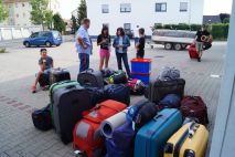 Nur ein Teil des Gepäcks