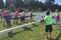 Menschen-Tischfussball