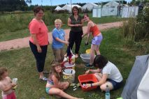 Die Farben sind angemischt