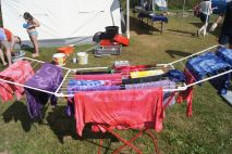 Die gebatikten T-shirts