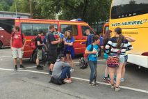 Ankunft auf dem Parkplatz