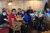 Wir warten auf die Pizza