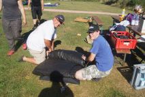 Das Becksche Familienzelt ist abgebaut