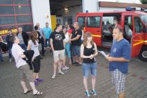 7 Uhr vor dem Feuerwehrhaus