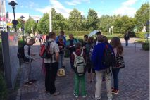 Warten auf den Einlass