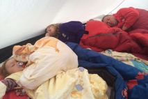 Morgens im Beck'schen Familienzelt