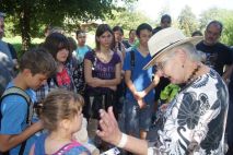 Unsere Führung mit Frau Schmitt beginnt