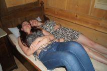 Strohmatratze zum Probeliegen